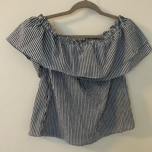 BCBG Max Azria seer sucker off the shoulder too